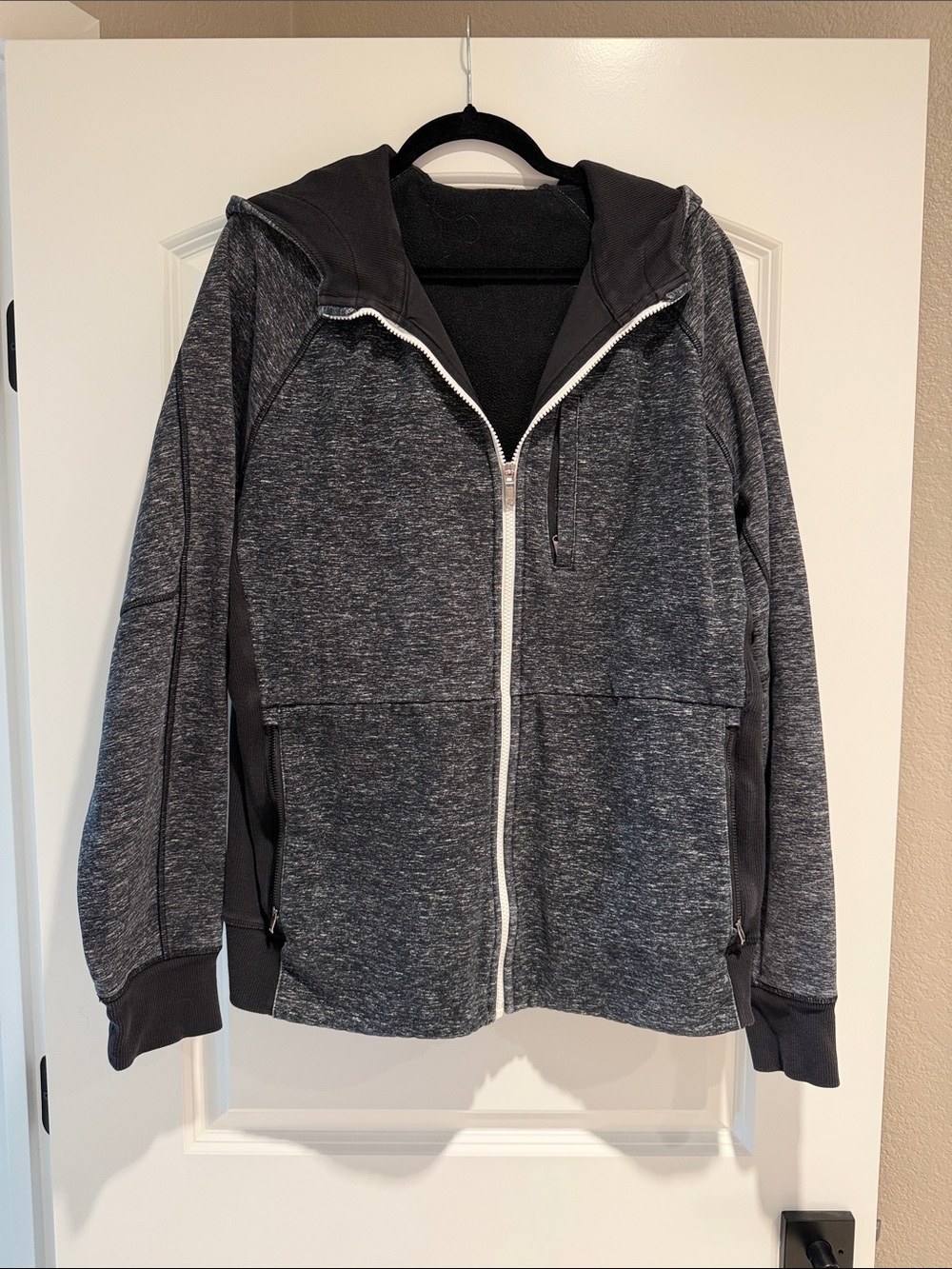 Heather Charcoal Full-Zip Hooded Sweatshirt